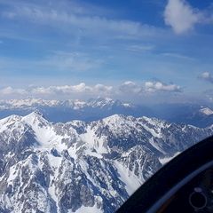 Flugwegposition um 10:19:59: Aufgenommen in der Nähe von Gemeinde Ferlach, Ferlach, Österreich in 2334 Meter